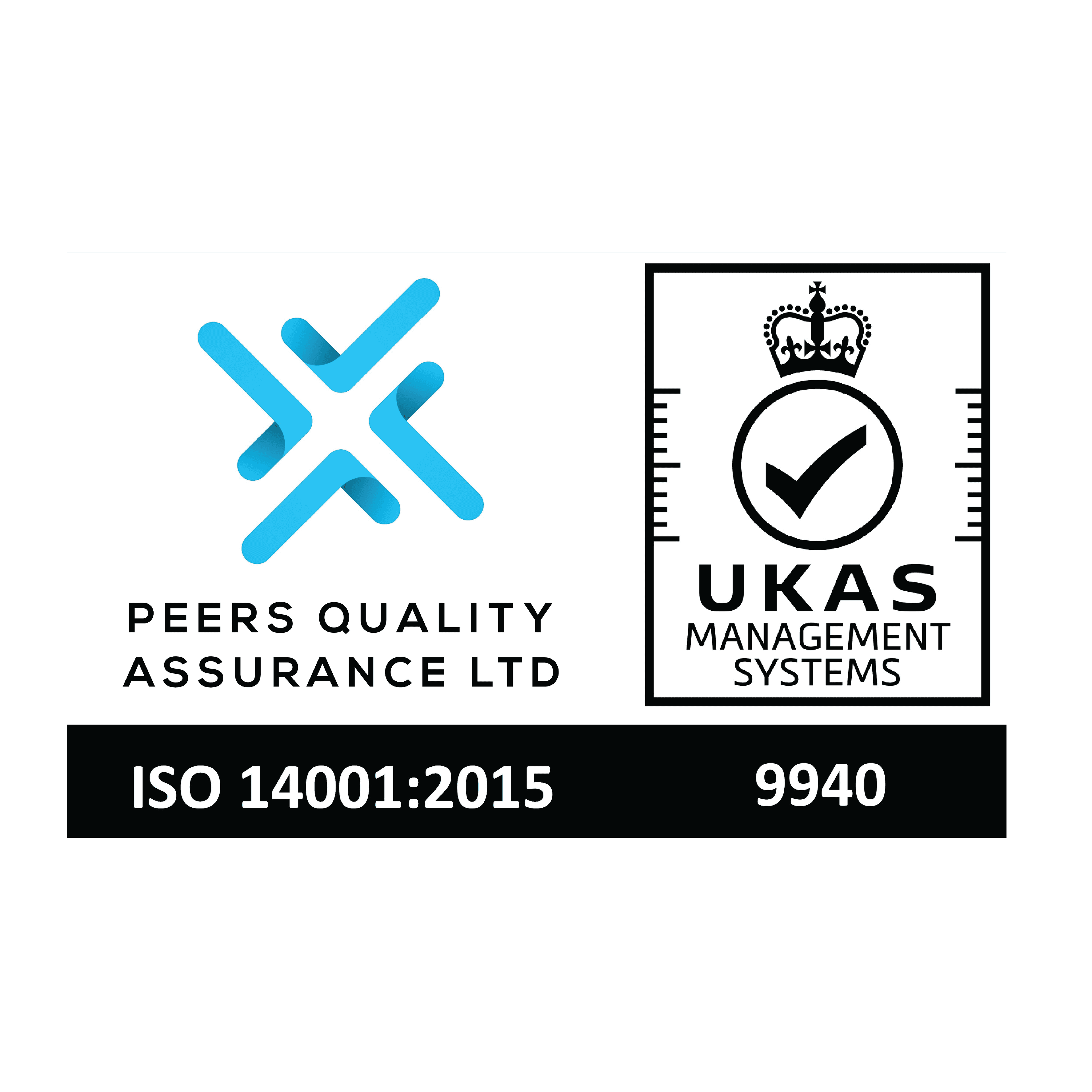ISO 14001:2015 Environmental Management System certification badge